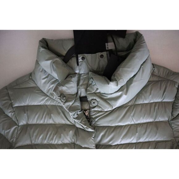 Anorak 50828CN Women's Sz L Green Down Filled Crop Sleeve Puffer Jacket - Picture 5 of 13